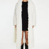 Glamorous Cream Faux Fur Longline Coat
