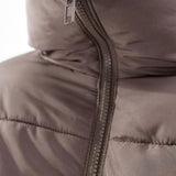 COLLUSION Unisex Puffer Jacket in taupe