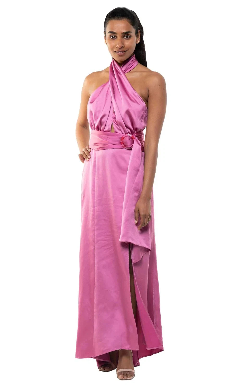 C/Meo Collective Petite Pink Vibe Gown – dresses by C/MEO Collective, available to rent from Hirestreet