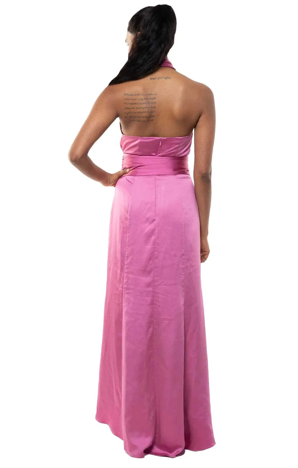 C/Meo Collective Petite Pink Vibe Gown – dresses by C/MEO Collective, available to rent from Hirestreet