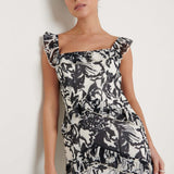 Pretty Lavish Cecile Monochrome Floral Maxi Dress
