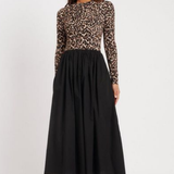 Nobody's Child Petite Leopard Spencer Poplin Dress Leopard