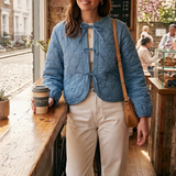 Nobody's Child Chambray Quilted Jacket