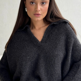 Charli London Aleya Sweater - Anthracite
