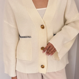 Charli London Kassie Cardigan - Ivory