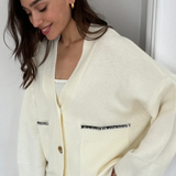 Charli London Kassie Cardigan - Ivory