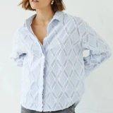 Charli London Marlowe Shirt - Blue Stripe