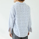 Charli London Marlowe Shirt - Blue Stripe