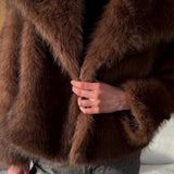 Charli London Rihanne Coat - Dark Chocolate