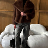 Charli London Rihanne Coat - Dark Chocolate