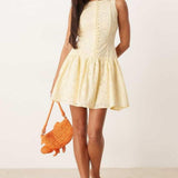 Nobody's Child Claudia Mini Dress Yellow