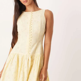 Nobody's Child White Broderie Angalise Claudia Mini Dress
