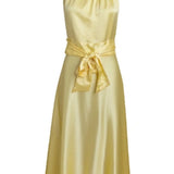 Harmur Yellow Cocktail Midi Dress