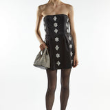 Collective The Label Black Bandeau Embellishment Mini-Dress