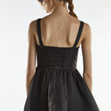 Collective The Label Drop Waist Corset Mini Dress - Isla Black
