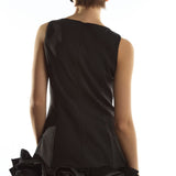 Collective The Label Ruffle Hem Playsuit - Harlee Black