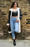 Topshop Original Mom Jeans In Mid Blue