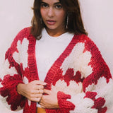 Kiwi & Co Candy Cane Kisses Cardigan