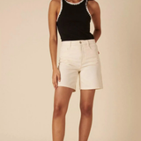 Nobody's Child Cream Denim Brixton Shorts