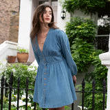 Nobody's Child Denim Ls Starlight Mini Dress Plain