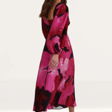 Nobody's Child Pink Watercolour Floral Zora Midi Dress
