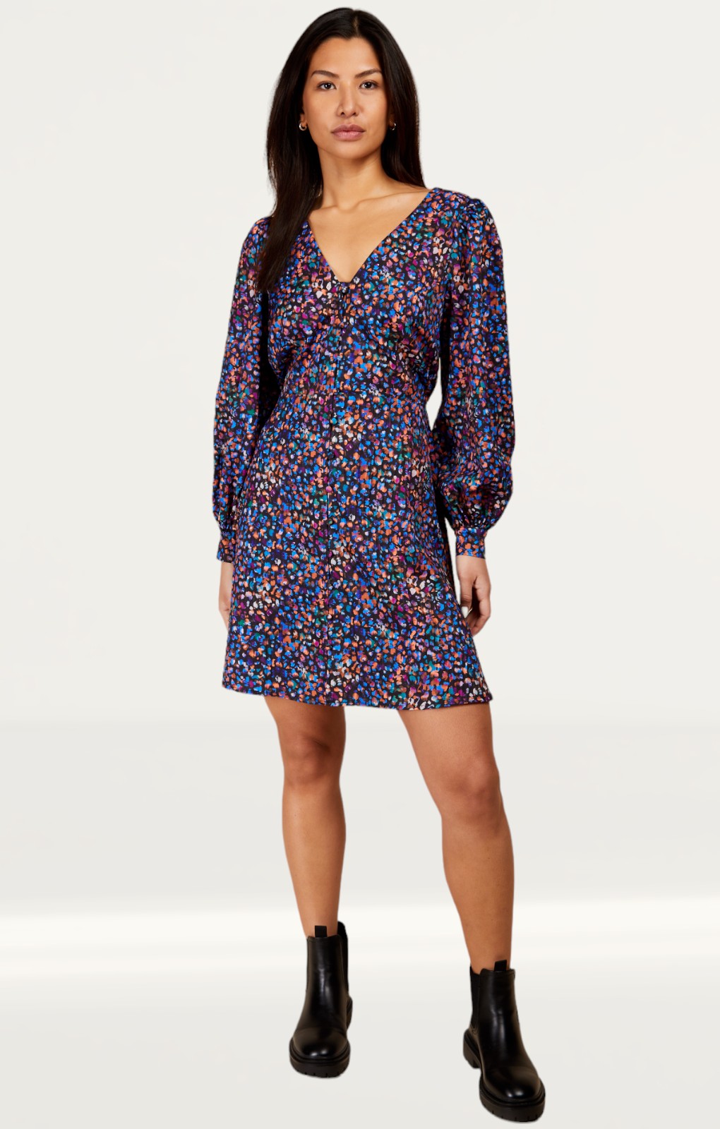 Little Mistress Animal Print Mini Dress