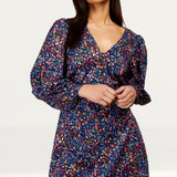 Little Mistress Animal Print Mini Dress
