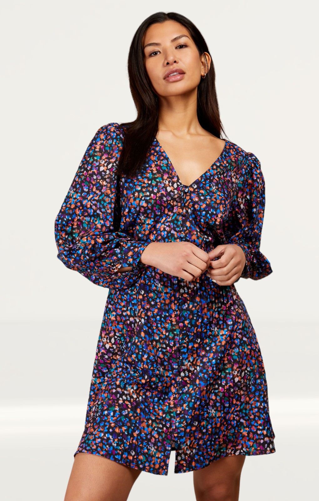 Little Mistress Animal Print Mini Dress