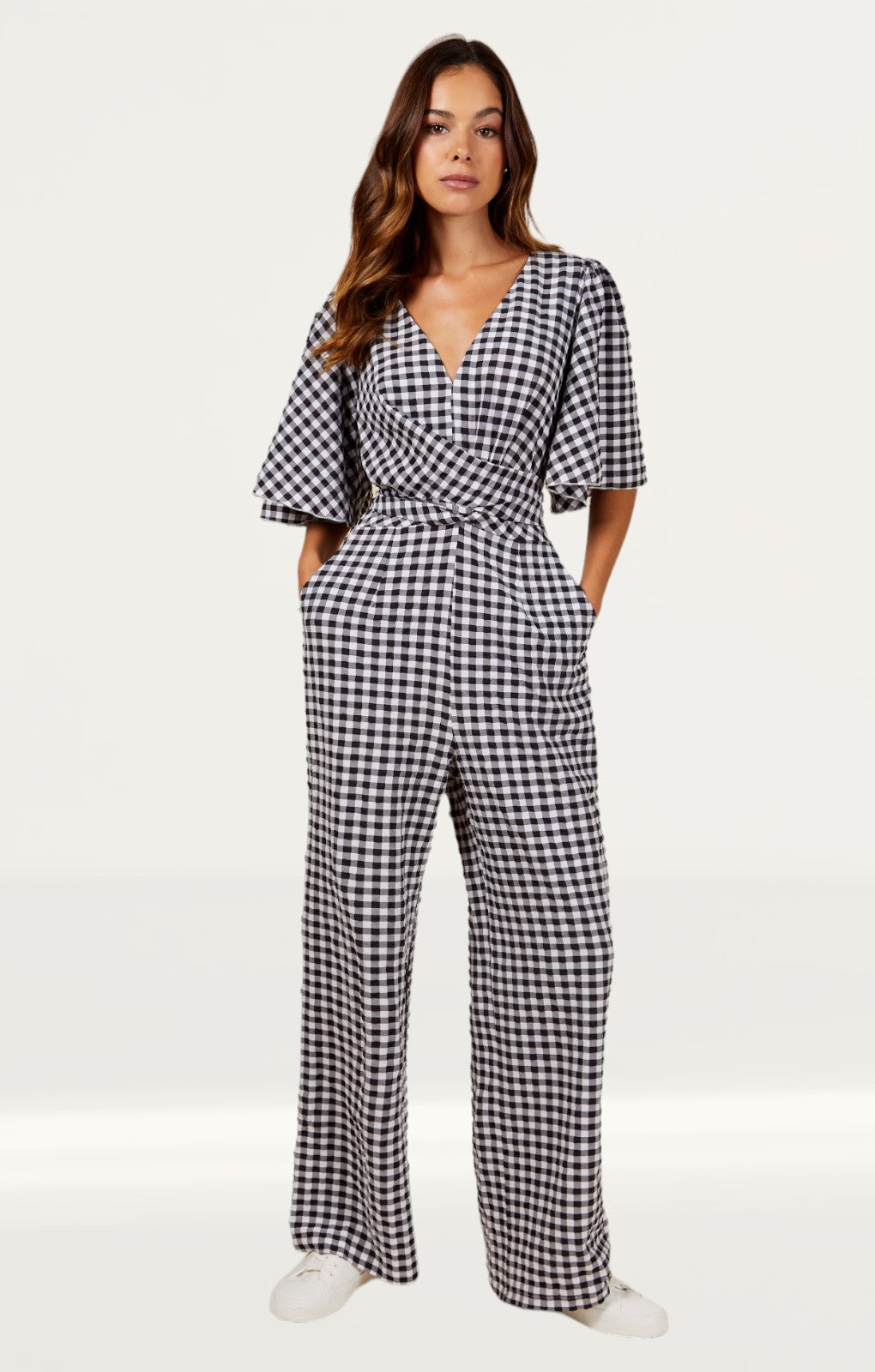 Little Mistress Gingham Jumpsuit