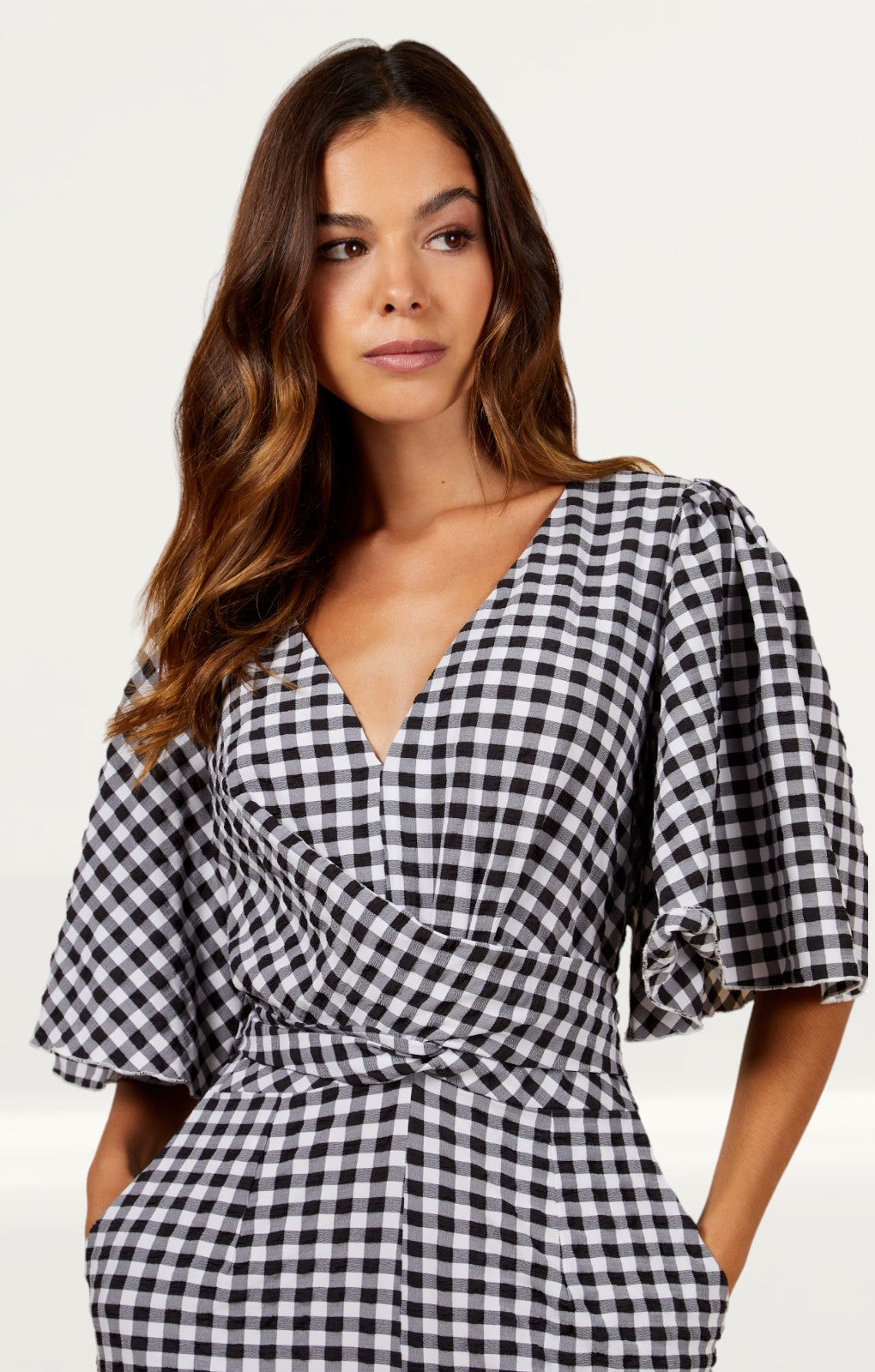Little Mistress Gingham Jumpsuit