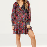 Little Mistress Floral And Spot Print Mini Dress by Vogue Williams