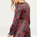Little Mistress Floral And Spot Print Mini Dress by Vogue Williams