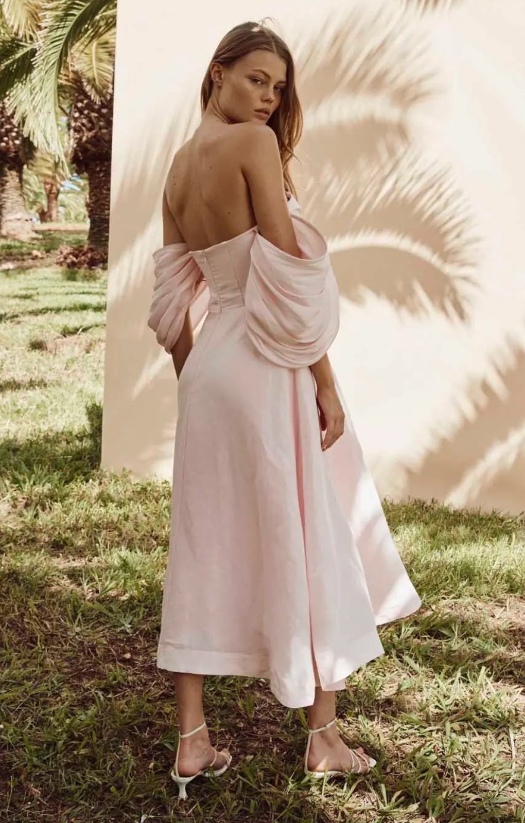 Talulah Dahlia Blush Midi Dress
