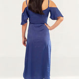 Dancing Leopard Cobalt Wrap Dress