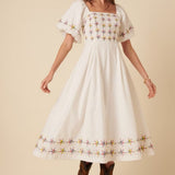 Nobody's Child Demi Midi Dress Cream