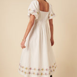 Nobody's Child Demi Midi Dress Cream