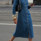 Nobody's Child Denim Graceland Midi Shirt Dress