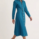 Nobody's Child Denim Graceland Midi Shirt Dress