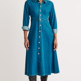 Nobody's Child Denim Graceland Midi Shirt Dress