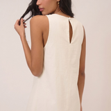 Nobody's Child White Palermo Mini Dress Plain