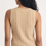 Nobody's Child Beige Scoop Neck Rib Vest