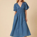 Nobody's Child Denim Sunni Midi Dress