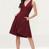 Dress The Population Catalina Burgundy Dress