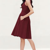 Dress The Population Catalina Burgundy Dress