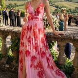 Dress The Population Alyssa Blush Multi Maxi Dress