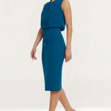 Dress The Population Amada Peacock Blue Dress