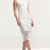 Dress The Population Claudette Ivory Multi Dress