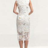 Dress The Population Claudette Ivory Multi Dress