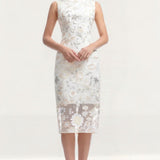 Dress The Population Claudette Ivory Multi Dress