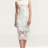 Dress The Population Claudette Ivory Multi Dress